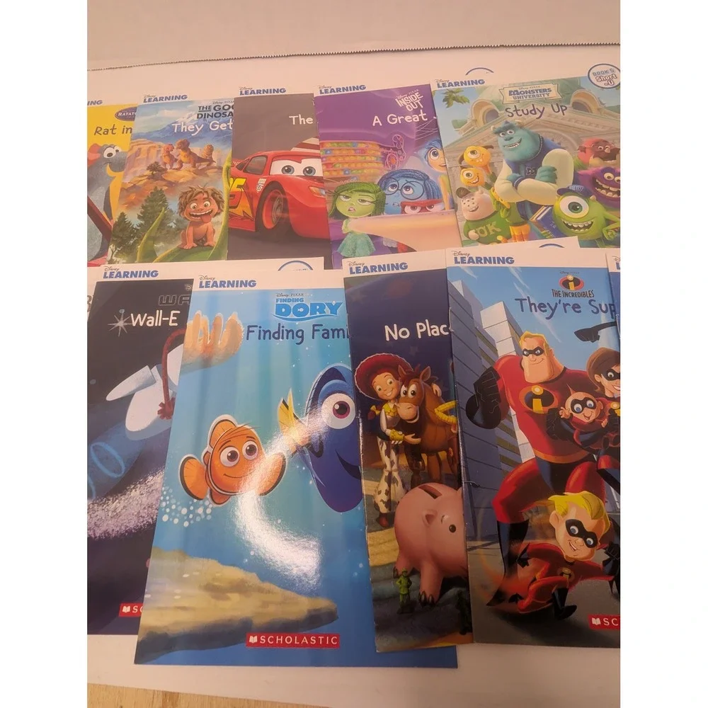 Disney Pixar Phonics Reading Program Scholastic 12 Book Set Kids Learning Early